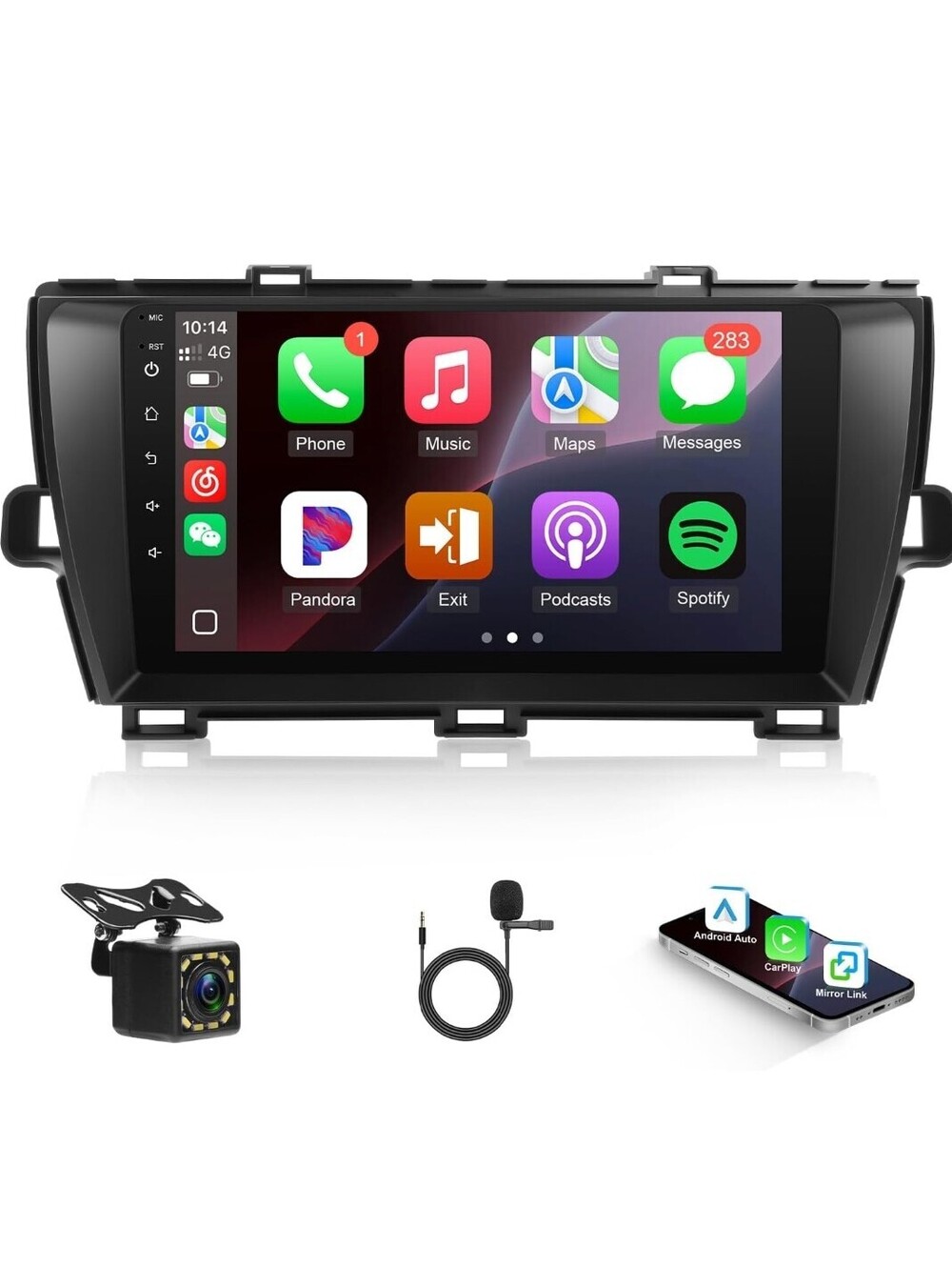 2010-2015 Toyota Prius 9" CarPlay Android Auto Bluetooth Stereo Radio